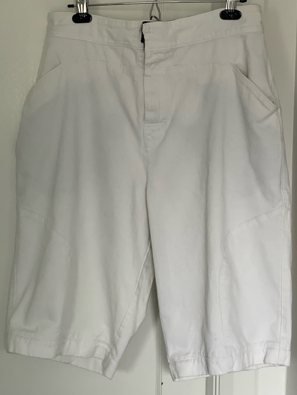 Jordan Men's White Flat-Front Casual Shorts